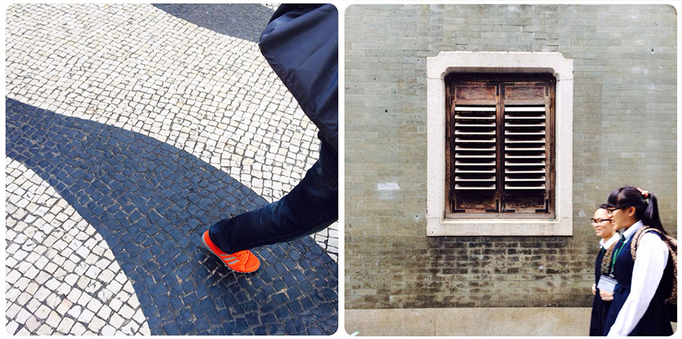 Street tiles and textures in Macau