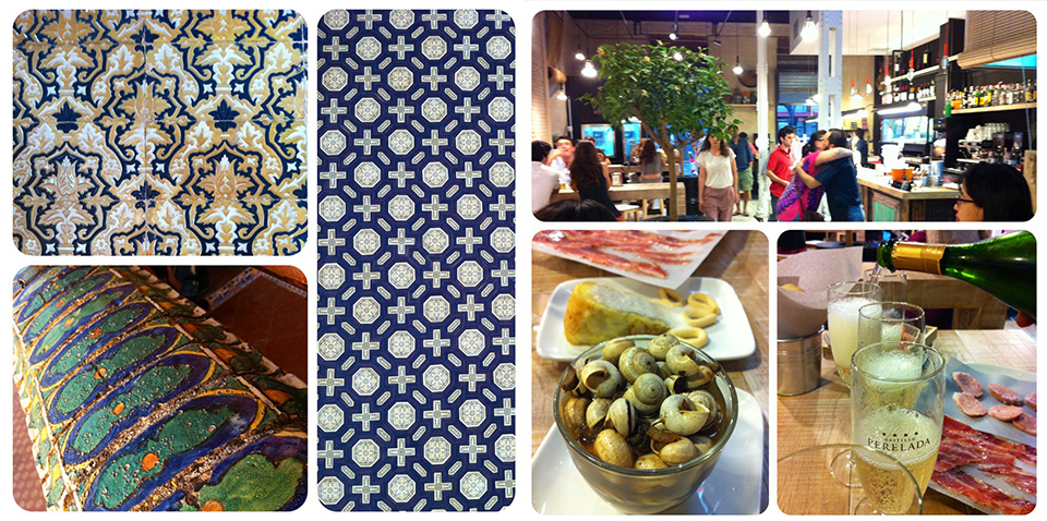 Tiles, textures and tapas fo Spain