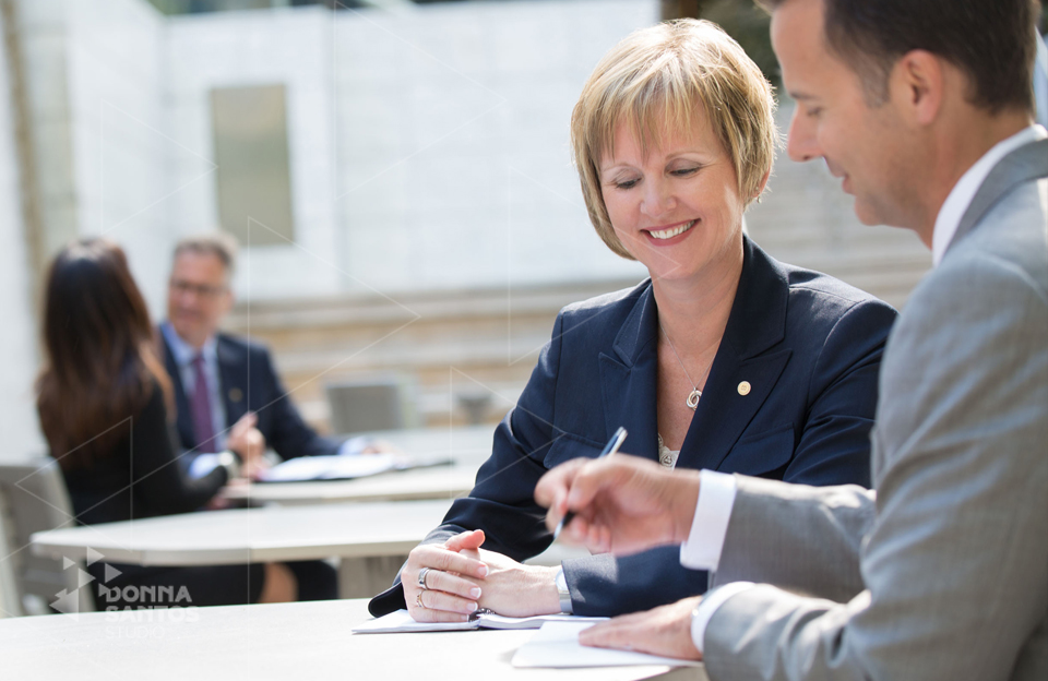 Example of BMO corporate photography of employees