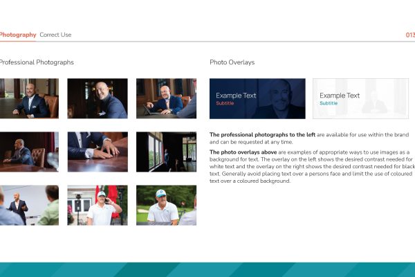Colour Palette for Photos Guide that work well together with website design elements